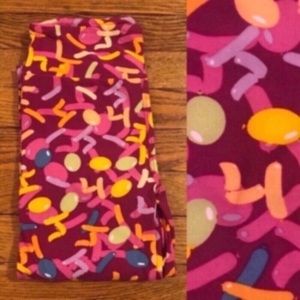 LuLaRoe - NWT OS Leggings - Pink with Balloons🎈🎈